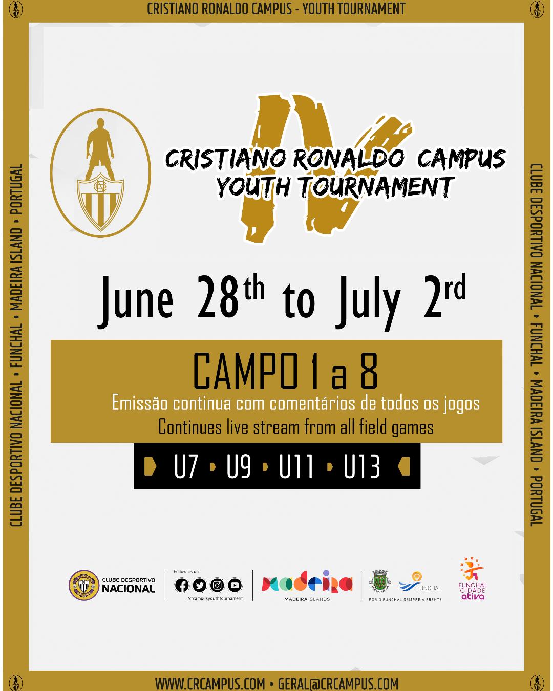 Campos 1 a 8 - IV Torneio Internacional Cristiano Ronaldo Campus Futebol