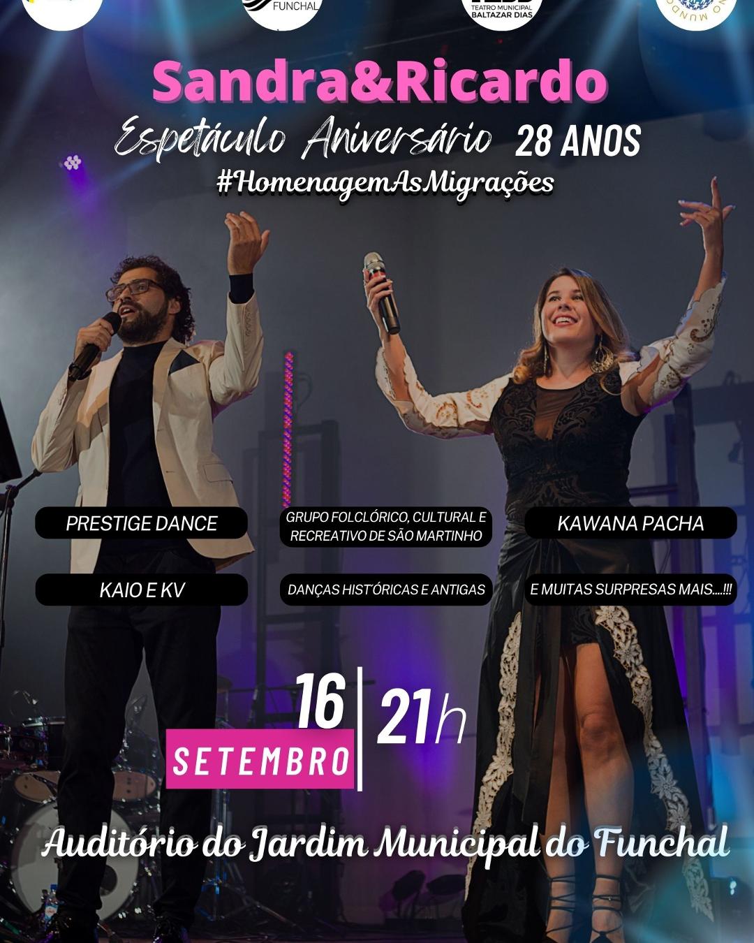 Homenagem às Migrações - 28º Aniversário de Sandra&Ricardo