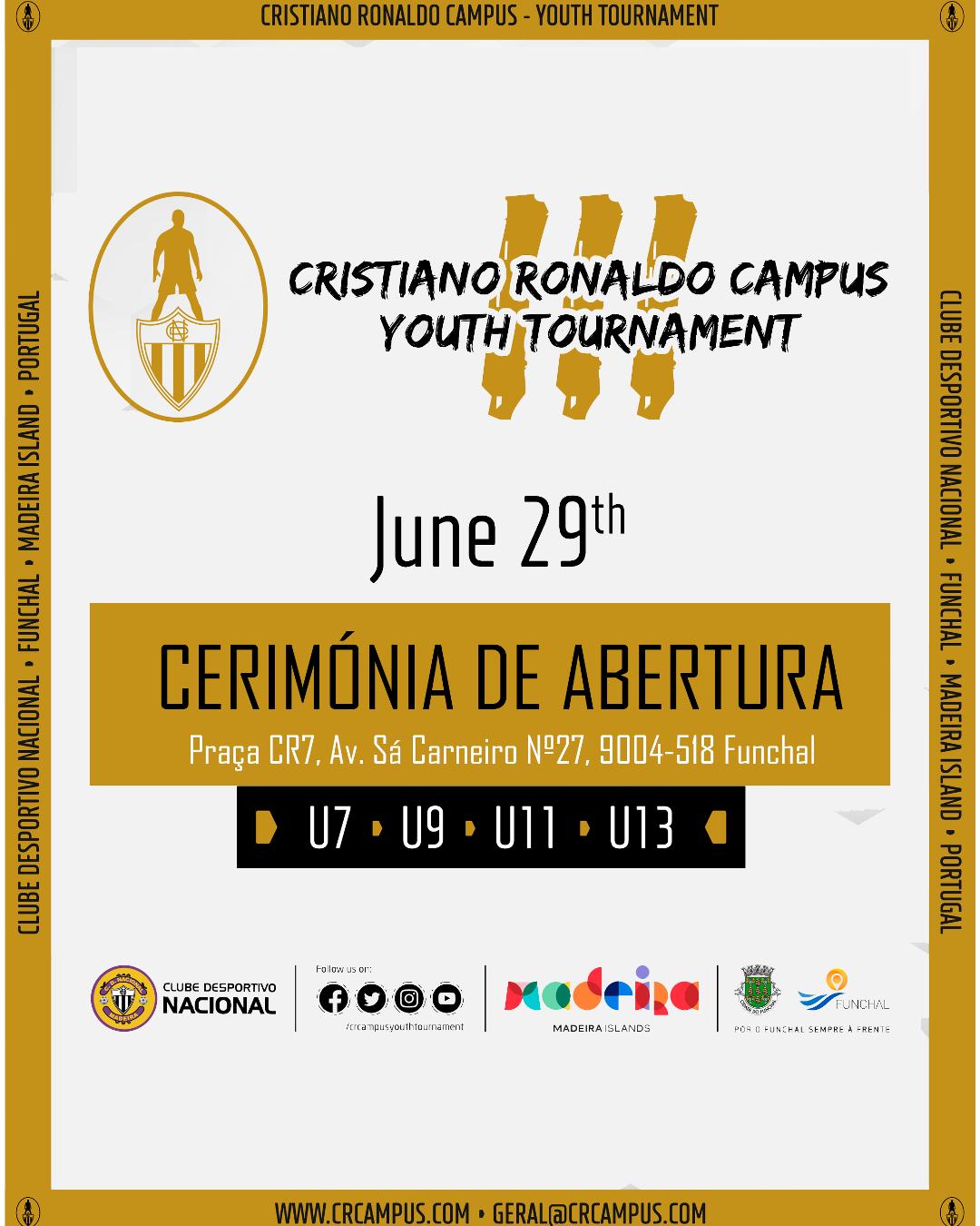 CERIMÓNIA DE ABERTURA - Cristiano Ronaldo Campus - Youth Tournament