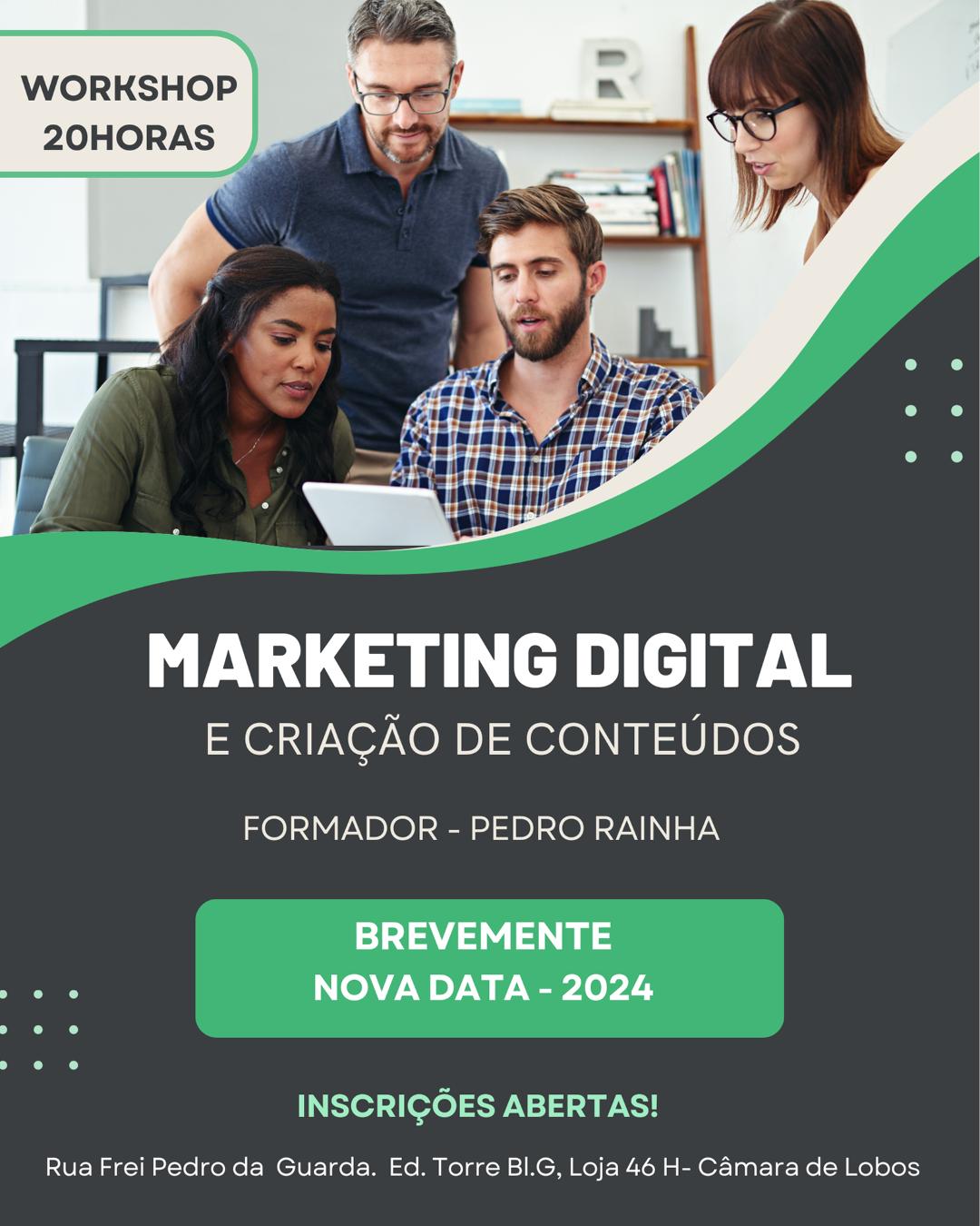 Workshop de Marketing Digital e Criação de Conteúdos 