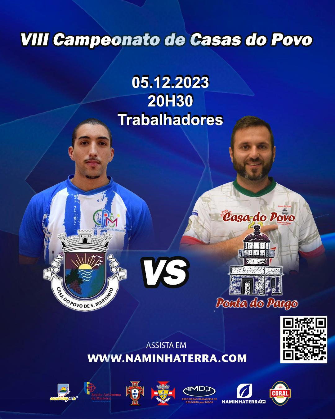 SÃO MARTINHO X PONTA DO PARGO - VIII EDIÇÃO DO CAMPEONATO DE FUTSAL DE CASAS DO POVO DA RAM