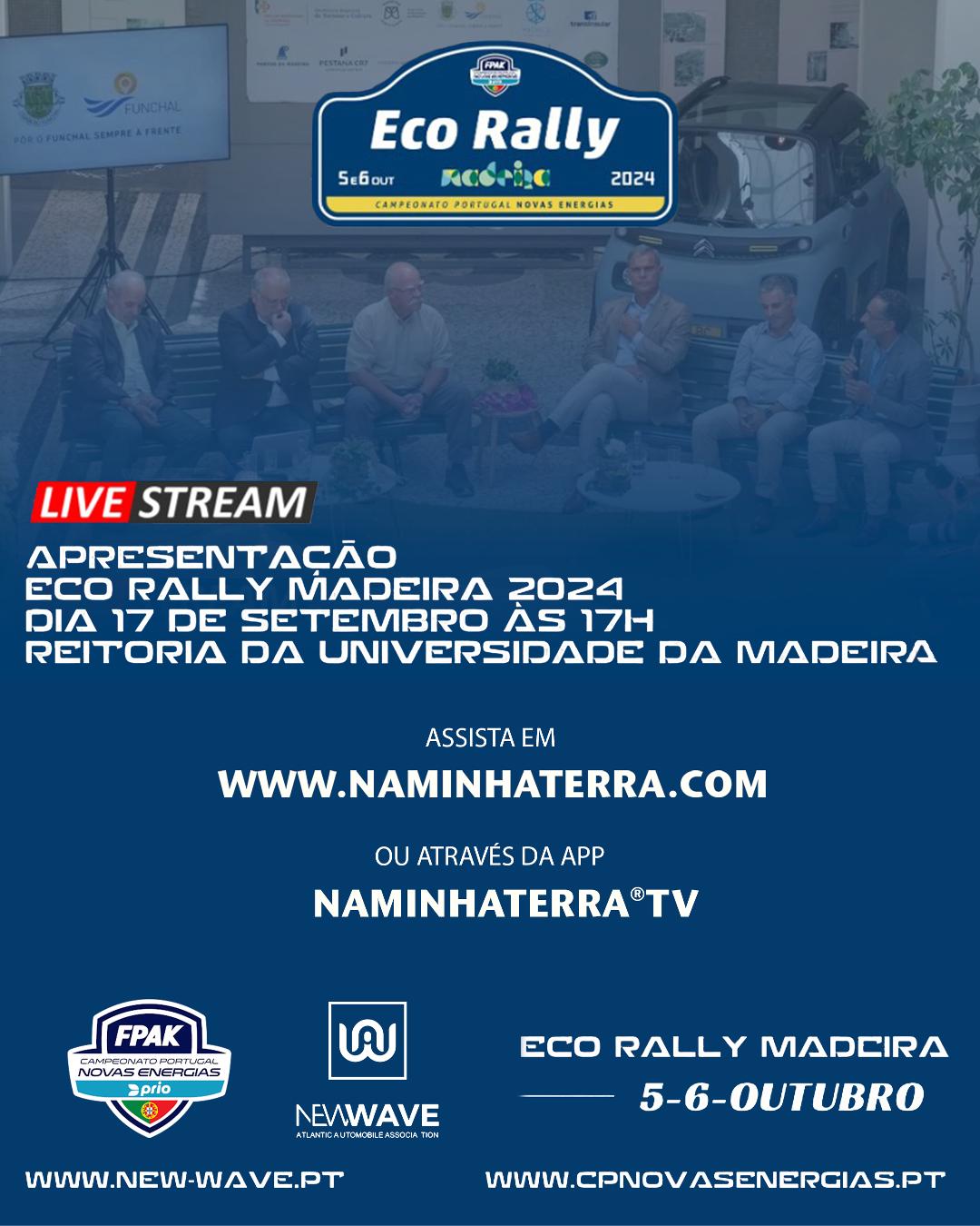 APRESENTAÇÃO DO ECO RALLY MADEIRA 2024