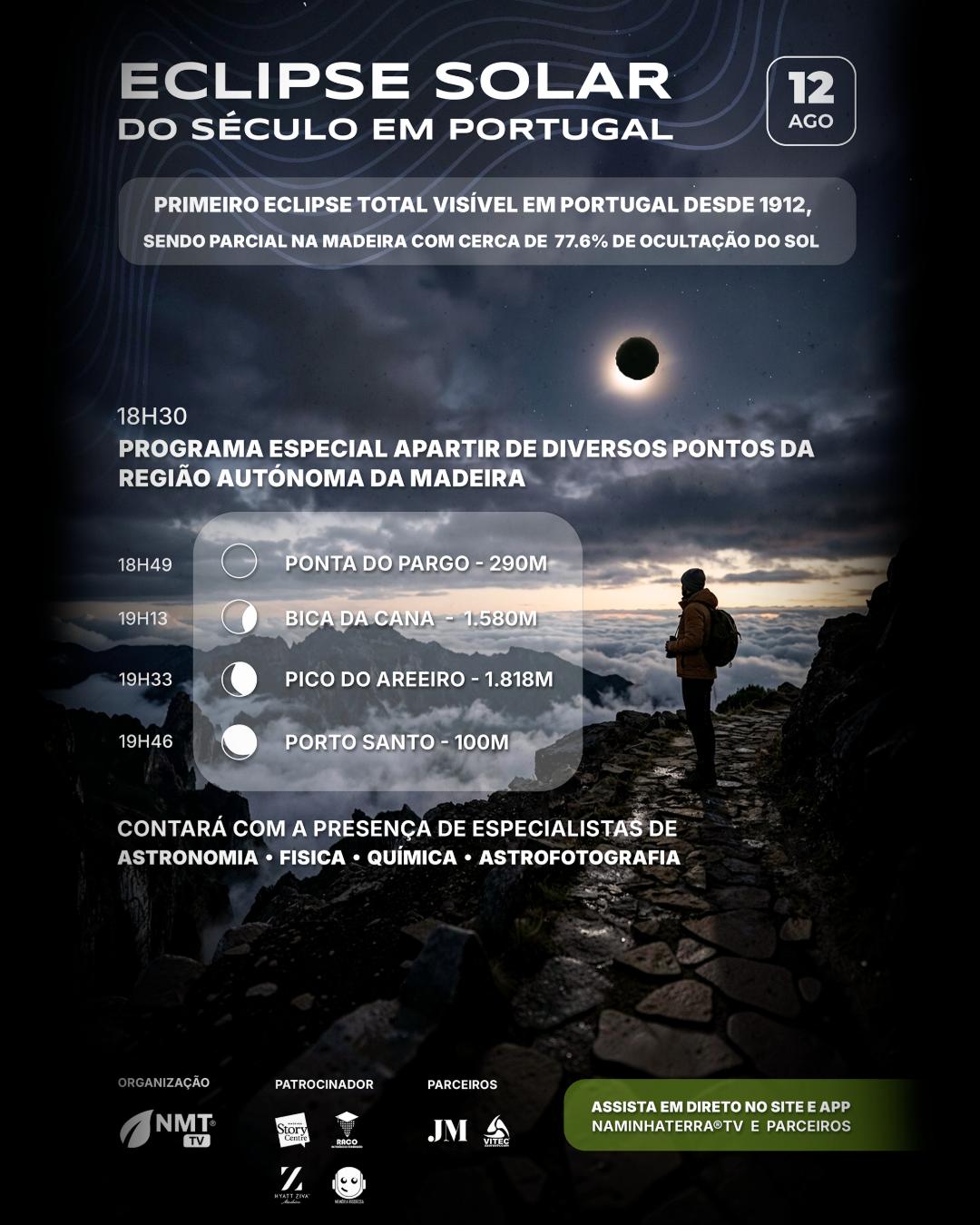 O ECLIPSE SOLAR DO SÉCULO EM PORTUGAL 
