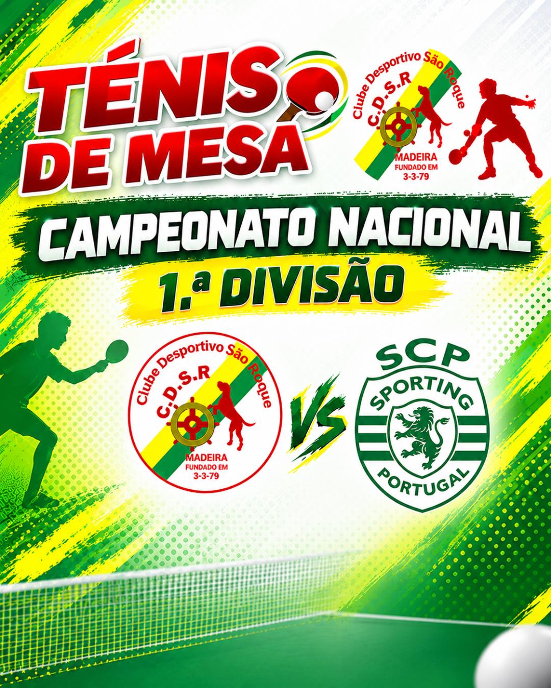 TÉNIS DE MESA - 1ª DIVISÃO NACIONAL 2026