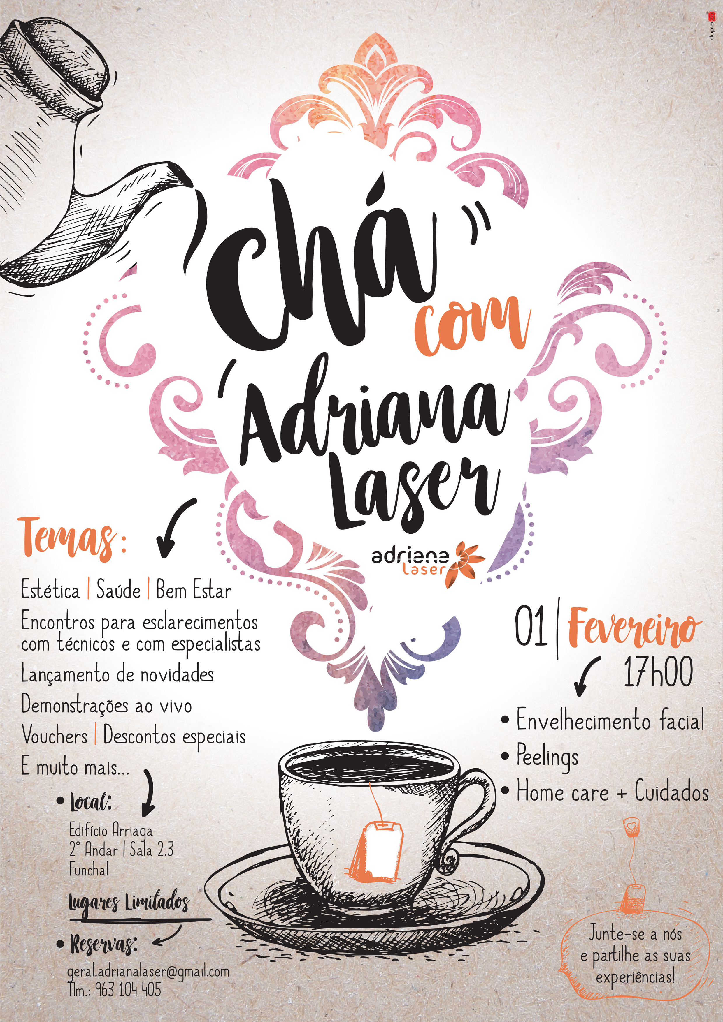Chá com Adriana Laser