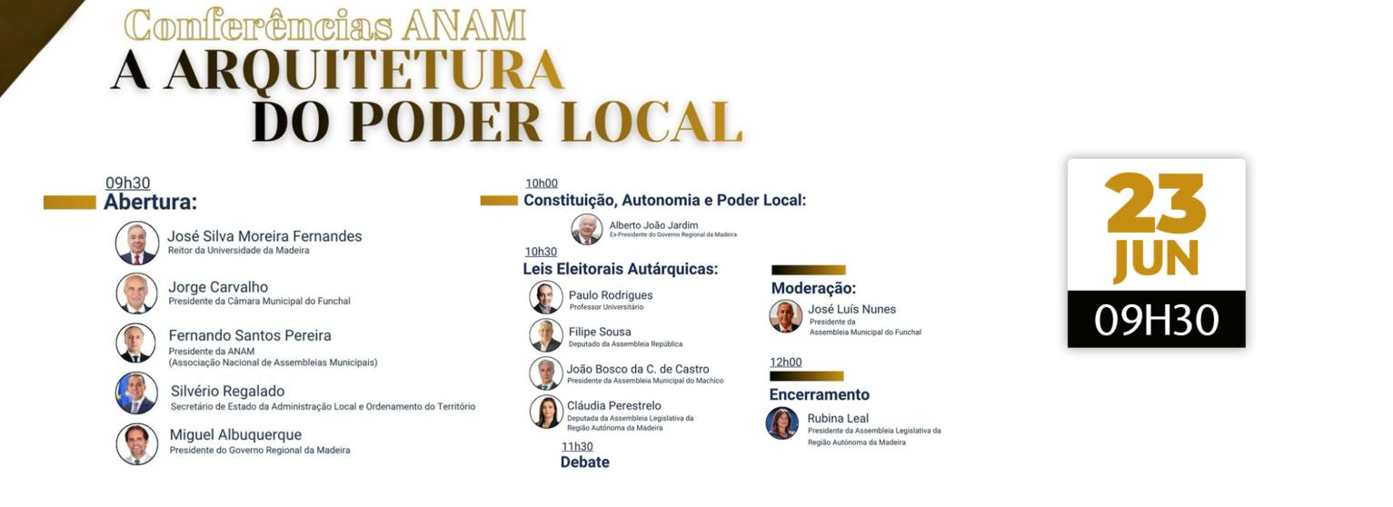 CONFERÊNCIAS ANAM: ARQUITETURA DO PODER LOCAL